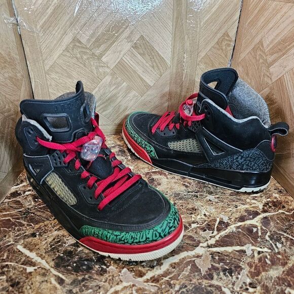 Jordan Spizike black Varsity red 315371-026 basketball shoes size 11.      364 main image 10
